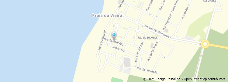 Mapa de Beco da Maré