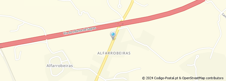 Mapa de Caminho das Alfarrobeiras