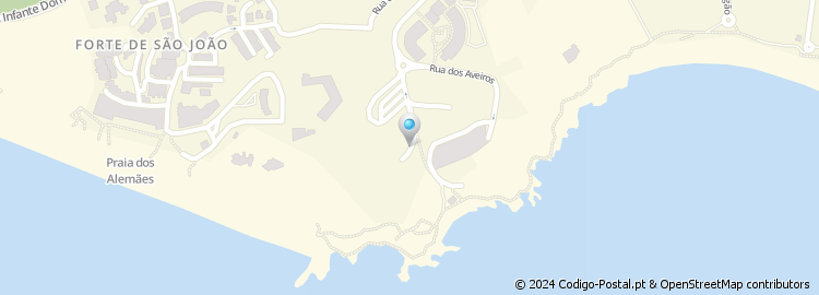Mapa de Praia de Aveiros