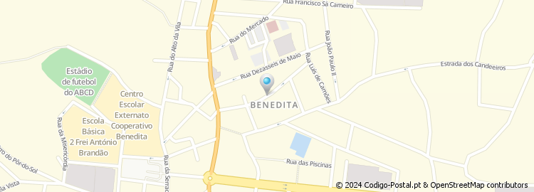 Mapa de Apartado 198, Benedita