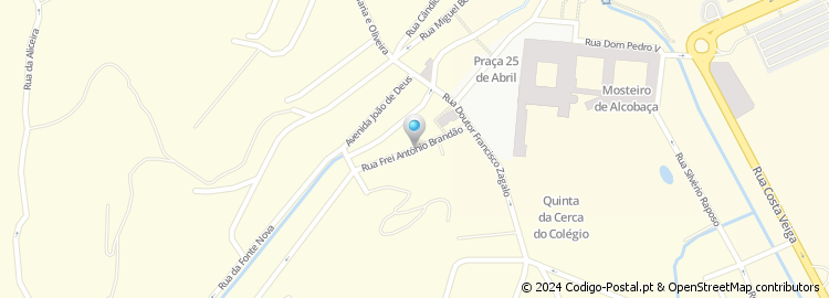 Mapa de Rua Frei António Brandão