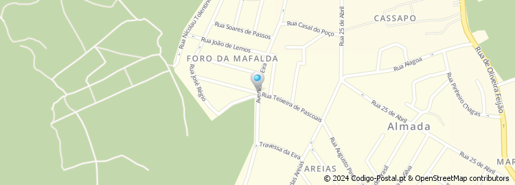 Mapa de Avenida da Eira