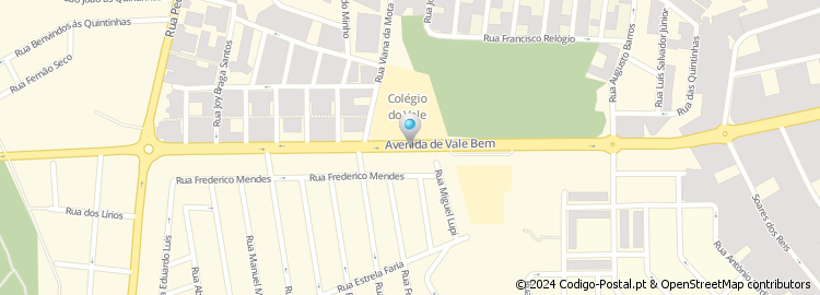 Mapa de Avenida de Vale Bem