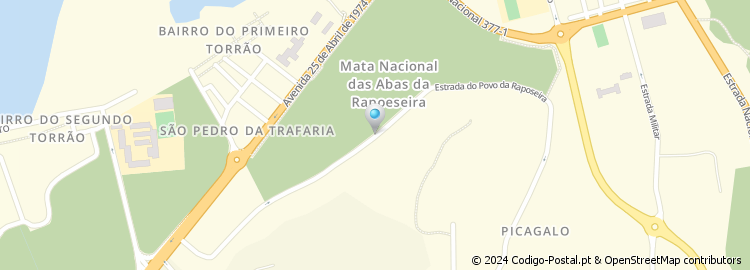 Mapa de Estrada Povo da Raposeira