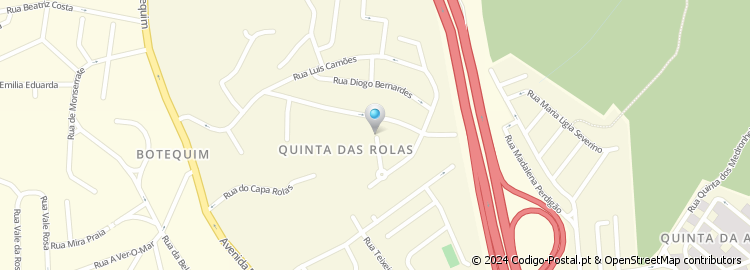 Mapa de Praceta Quinta das Rolas