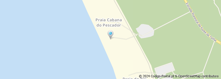 Mapa de Praia Cabana do Pescador