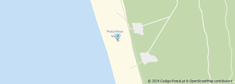 Mapa de Praia da Nova Vaga