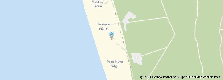 Mapa de Praia do Infante