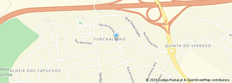 Mapa de Rua A do Funchalinho