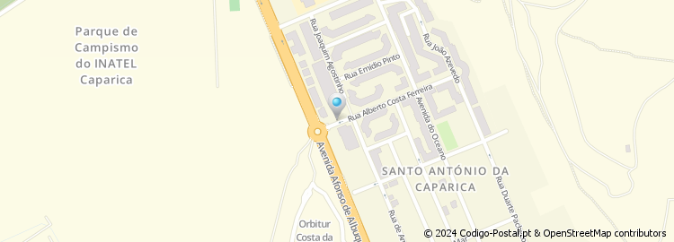 Mapa de Rua Alberto Costa Pereira