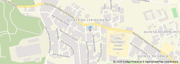 Mapa de Rua Antero de Quental