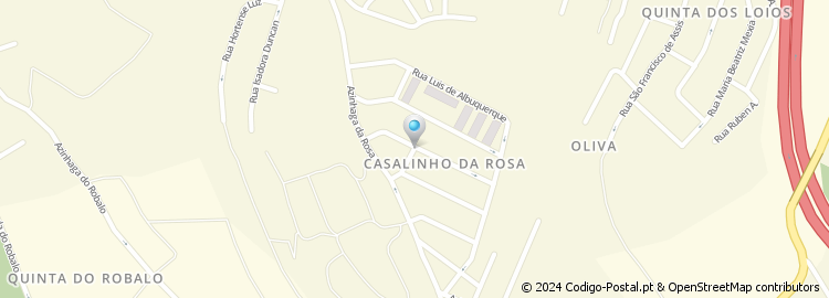 Mapa de Rua Casalinho da Rosa