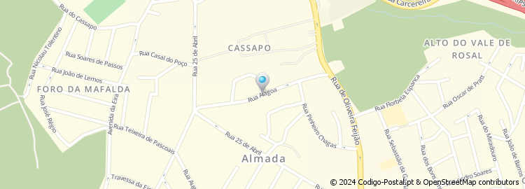 Mapa de Rua da Alagoa