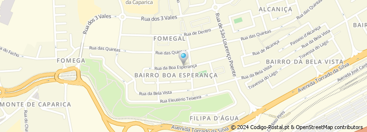 Mapa de Rua da Boa Esperança