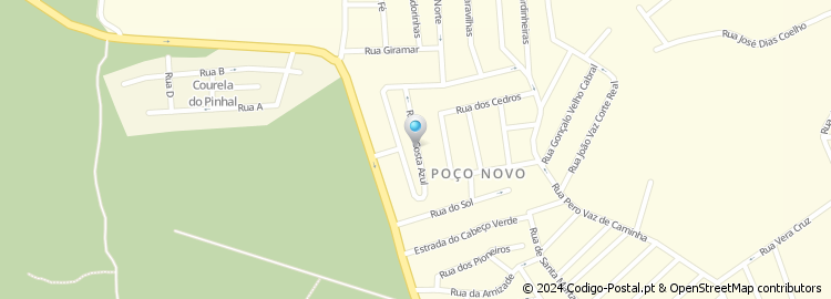 Mapa de Rua da Costa Azul