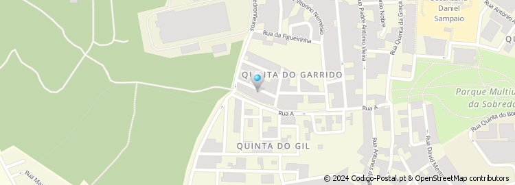 Mapa de Rua Damião de Góis