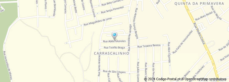 Mapa de Rua de São Francisco