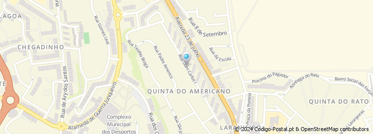 Mapa de Rua Dom Carlos i