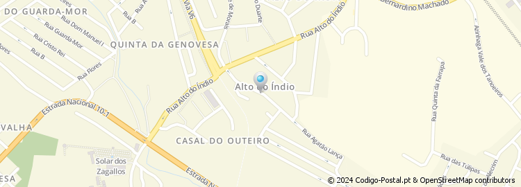 Mapa de Rua Emídio Guerreiro