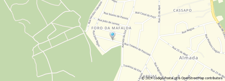 Mapa de Rua Feliciano de Castilho