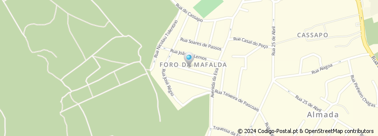 Mapa de Rua Fialho de Almeida