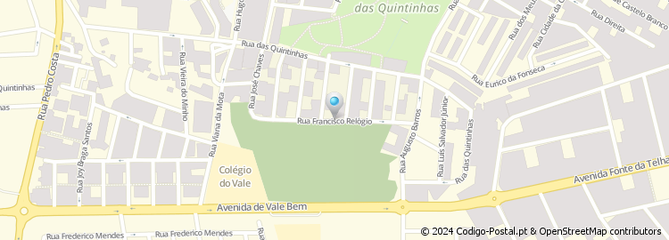 Mapa de Rua Francisco Relógio