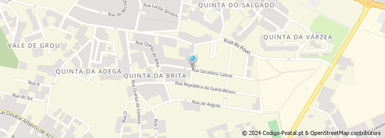 Mapa de Rua Gago Coutinho