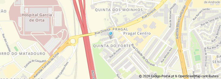 Mapa de Rua Infanta Dona Isabel