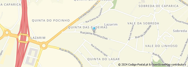 Mapa de Rua Jaime Ferreira Dias