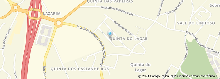 Mapa de Rua Leonel Ribeiro