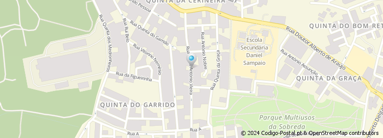 Mapa de Rua Padre António Vieira