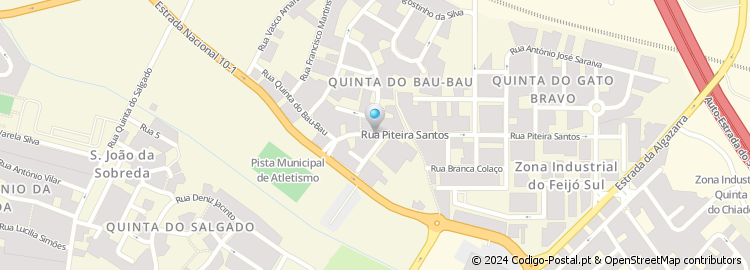 Mapa de Rua Piteira Santos