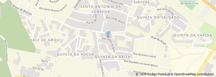 Mapa de Rua Quinta da Brita