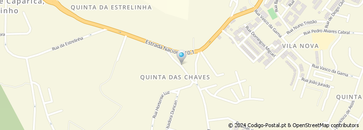 Mapa de Rua Quinta das Chaves