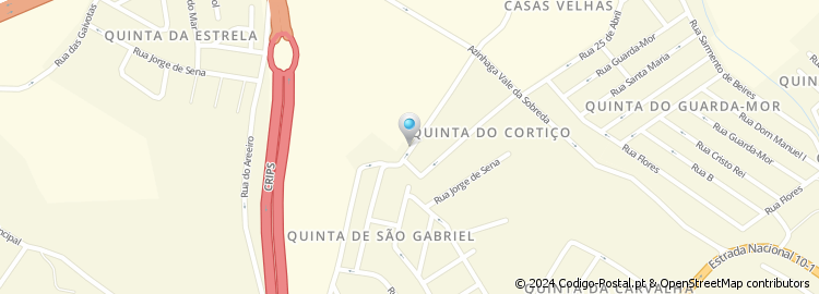 Mapa de Rua Quinta de São Gabriel