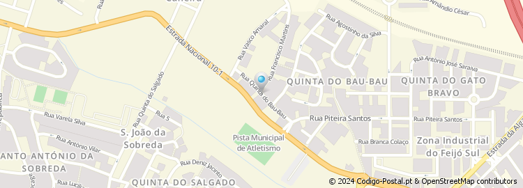 Mapa de Rua Quinta do Bau-Bau