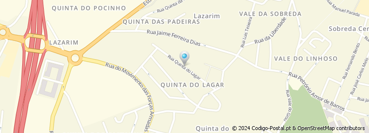 Mapa de Rua Quinta do Lagar