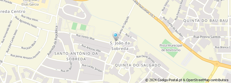 Mapa de Rua Quinta do Salgado