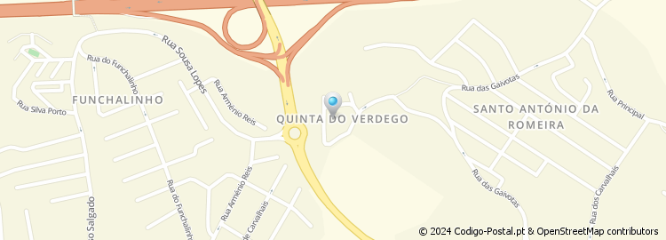 Mapa de Rua Quinta do Verdego