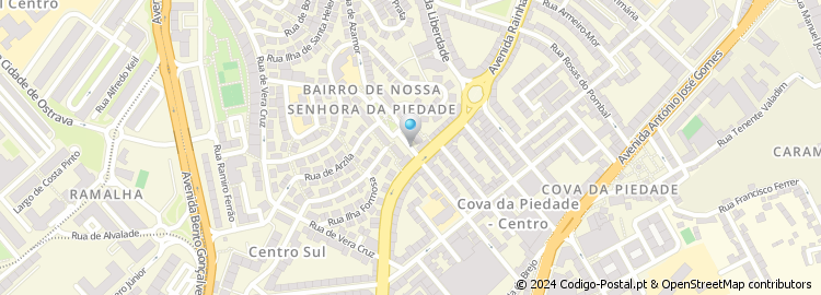 Mapa de Rua Rio do Infante