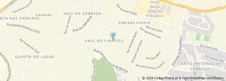 Mapa de Rua Vale Linhoso