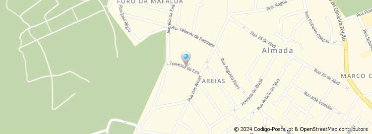 Mapa de Travessa da Eira