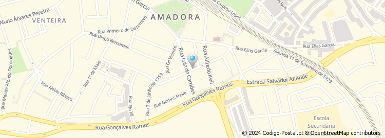 Mapa de Apartado 60098, Amadora