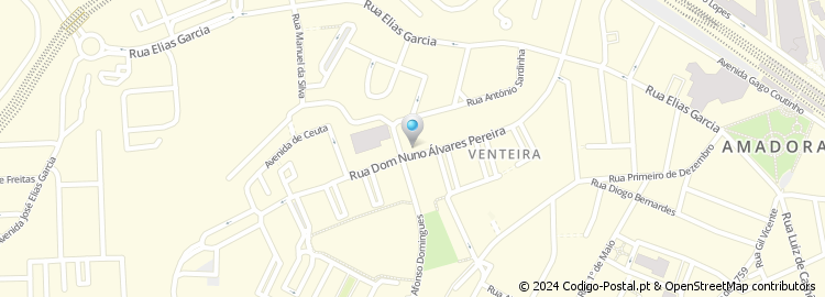 Mapa de Avenida Dom Nuno Álvares Pereira