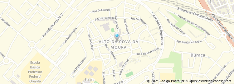 Mapa de Rua das Hortas