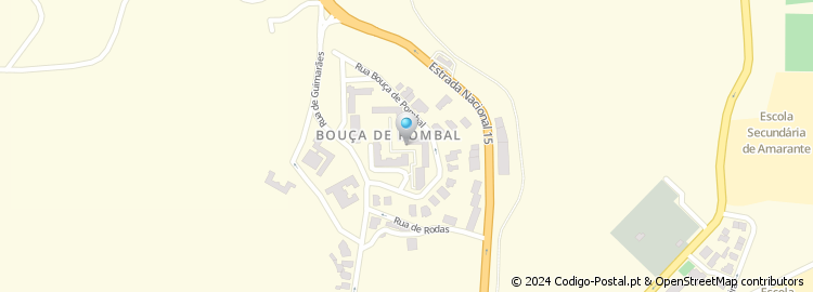 Mapa de Urbanização Bouça do Pombal