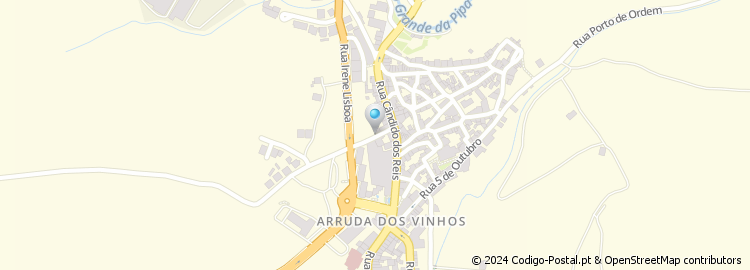 Mapa de Rua Gago Coutinho e Sacadura Cabral