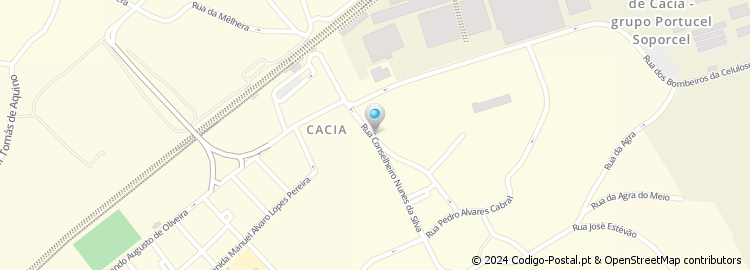 Mapa de Apartado 20, Cacia