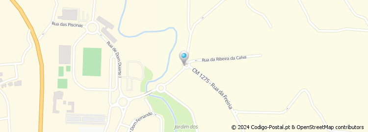 Mapa de Rua do Ribeiro da Calva