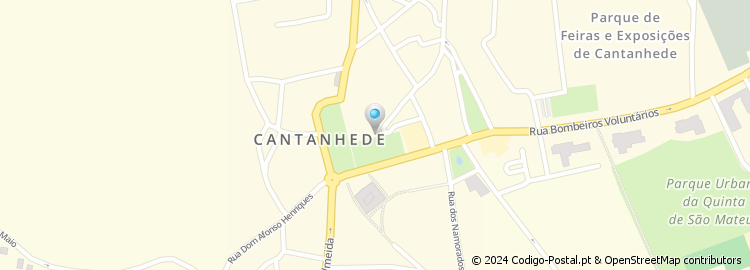 Mapa de Apartado 297, Cantanhede